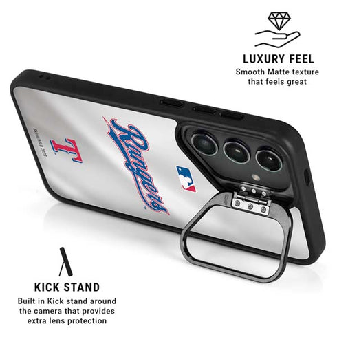 MLB Texas Rangers Home Jersey Galaxy S25 Ultra Kickstand Case
